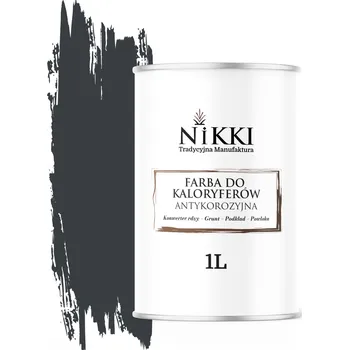 barva na kov Barva pro radiátory Antikorozní Odolná 1L Matná Antracit RAL7016 3v1