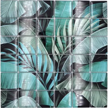 Obklad Skleněná mozaika WzorcowniaStudio 29,8 x 29,8 cm, odstíny zelené