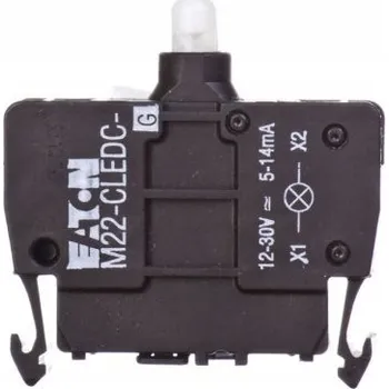 Stykač M22-CLEDC-G LED dioda zelená 24V, montáž zezadu 216574 EATON