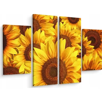 Obraz Čtyřdílný obraz SLUNEČNICE Květiny Dekorace 200x150