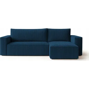 Sedací souprava Rohová Sedací Souprava s funkcí spaní a úložným prostorem Ponny v tmavě modré barvě