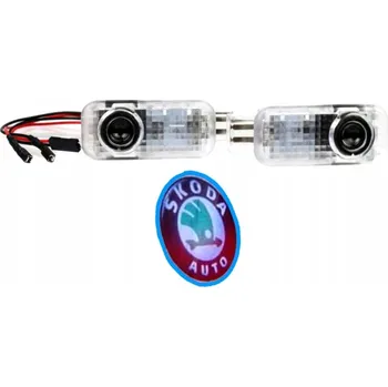 Tuning ŠKODA FABIA II ROOMSTER PROJEKTOR LED LOGO DVEŘÍ
