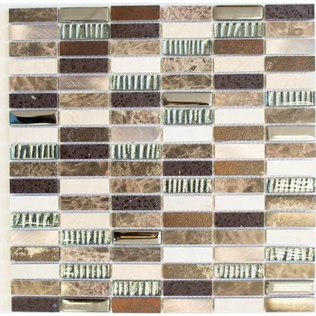 Obklad Mozaika WzorcowniaStudio 29,8 x 30,4 cm v odstínech hnědé a béžové