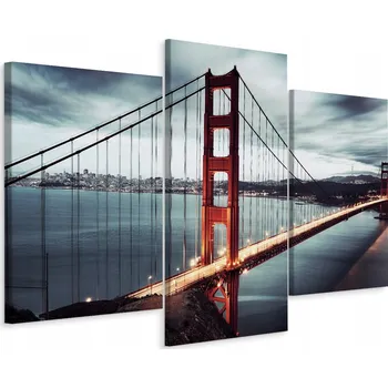 Obraz Obraz TRYPTYCH Most Nebe Architektura 3D 90x60