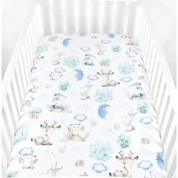 Prostěradlo Prostěradlo bavlněné s gumkou 120/60 cm - zvířátka
