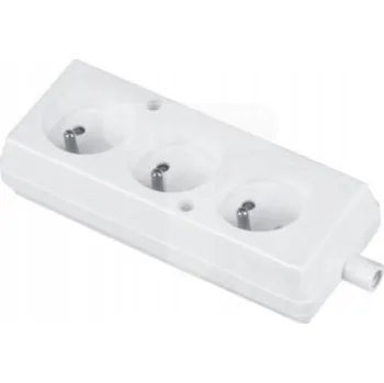 Elektrická zásuvka Elektrická Zásuvka přenosná podlahová Plast-Rol bílá