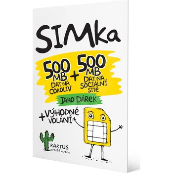 SIM karta T-Mobile SIM karta Kaktus 500MB + 500MB na soc. sítě