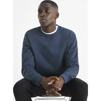 Pánské oblečení Celio Bavlněná mikina Terond 1106890 Tmavě modrá S