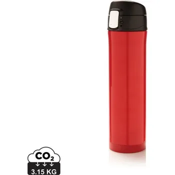 Termoska Easy lock - Červená / Černá, Firemní dárkové předměty s vlastním potiskem