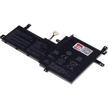 Baterie k notebooku Baterie T6 Power pro Asus VivoBook 15 X513IA, Li-Poly, 11,52 V, 3653 mAh (42 Wh), černá