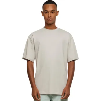 Prodloužené bavlněné rovné pánské triko Urban Classics 180 g/m Barva: Světle béžová, Velikost: 5XL