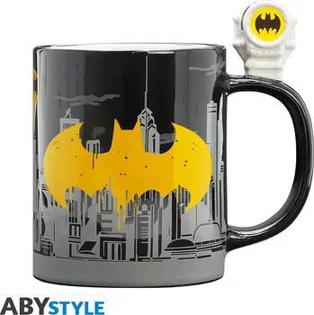 Hrnek 3D - DC COMICS Bat Signal & Batman 460ml