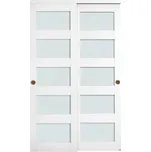 VEVOR Dvojité posuvné dveře MDF deska…