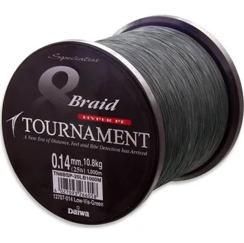 Daiwa šňůra Tournament 8 Braid 0,26mm 24kg 1000m