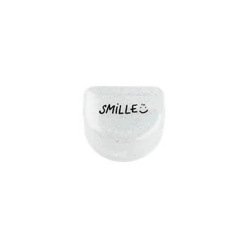 Dentální hygiena PROFIMED průhledná schránka na rovnátka s flitry