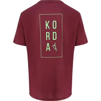 Pánské tričko Korda Tričko LE Loyal Tee Burgundy vel. S