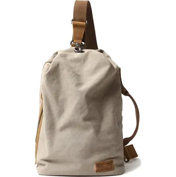 TopMode Vintage plátěný batoh na jedno rameno 474545