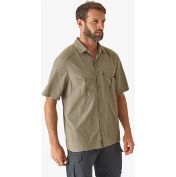 Pánské tričko SOLOGNAC Košile s krátkým rukávem lehká 100 3XL