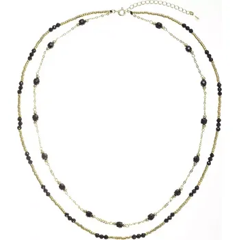 Náhrdelník Pozlacený náhrdelník se spinely 12183.3