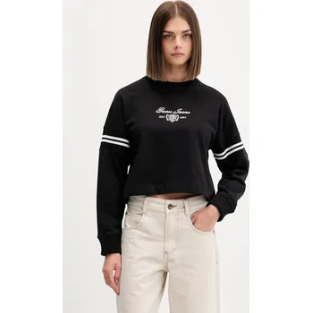 Dámské oblečení Bavlněná mikina Guess Jeans W5BQ25.KCYM1 černá 99X, vel. XL