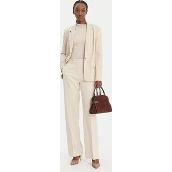 Dámská móda Guess Kalhoty z materiálu W6RB02 WH9Y2 Béžová Regular Fit XS