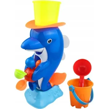 Hračka, mlýnek do koupele delfín + příslušenství 29x12x15,5 cm NT2731