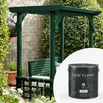 Barva na vlasy Little Greene Barva na pergolu - Vysoký lesk - 2,5L - Intelligent Gloss Vyberte odstín:: Eau De Nil (90)