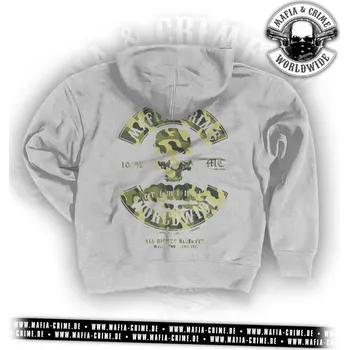 Pánská mikina Pánská mikina Mafia & Crime Worldwide grey/camo velikost: L