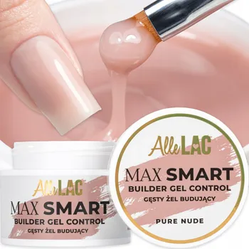 Lak na nehty Stavební Gel na nehty ALLELAC 45 g Max Smart Control Pure Nude