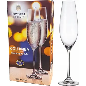 Sklenice BOHEMIA COLUMBA SKLENICE NA ŠAMPAŇSKÉ 260 ML 2KS