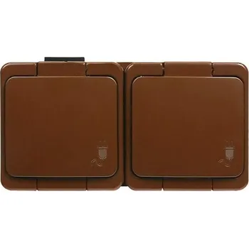 Řada povrchově montovaných vypínačů a zásuvek IP44 pro vlhké prostory, Schuko SMART (2cestná