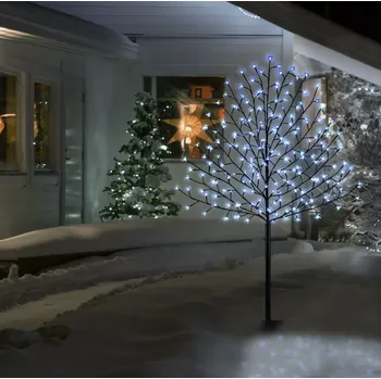 umělá květina Dekorační svítící LED třešeň 180 cm 200 LED | studená bílá