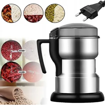 Kuchyňský mlýnek MLÝNEK NA KÁVU Z NEREZOVÉ OCELI 400W NA BYLINKY, SEMÍNKA A OŘECHY