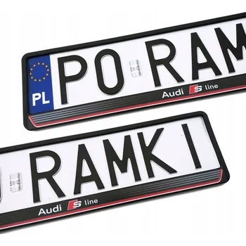 Audi Sline A2 A3 A4 TT A5 A6 A7 A8 Q3 Q5 Q7 rámeček pod SPZ (registrační značku)