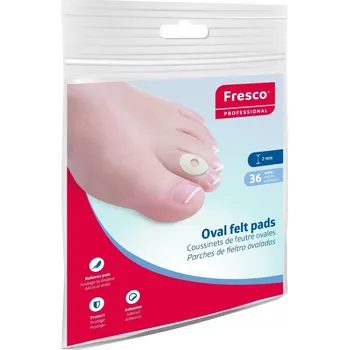 Vrták FRESCO OVAL Filcové podložky s otvorem, kolečko, velikost L, 36 ks - 2 mm