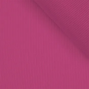 Zbytek - Konfekční žebrovaný úplet nový OSKAR light fuchsia № 4