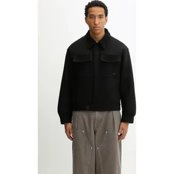 Bunda s příměsí vlny Filling Pieces Box Varsity, M, černá, 99X