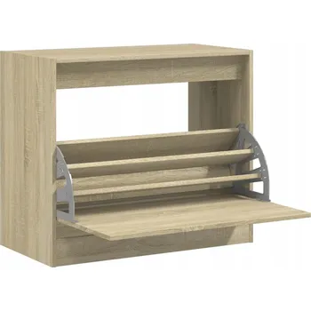 Botník Botník dub sonoma 80 x 42 x 69 cm, 3 patra, výklopná