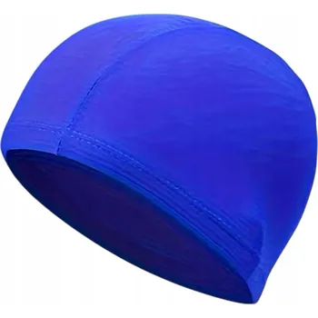 Plavecká koupací čepice na bazén látková - modrá, velikosti S/M až L/XL