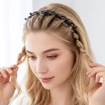 Čelenka se sponkami - černá