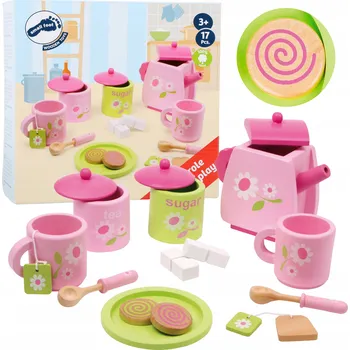 Dřevěná hračka Čajový servis Small Foot Design 2849 17 kusů.