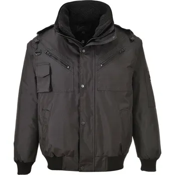 Moto bunda Bunda Bomber 4 v 1, voděodolná a zateplená EN 343 vel. XL Černá R