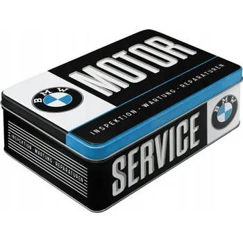 Obraz Nostalgic Art Plechová dóza BMW - Service (plochá)