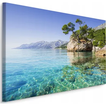 Obraz OBRAZ DO LOŽNICE OBÝVÁKU MOŘE KRAJINA 3D CHORVATSKO HORY PŘÍRODA 30x20