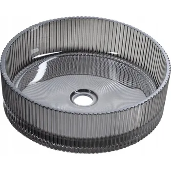 Umyvadlo na desku kulaté Sapho ANHELO 39,5 cm černé