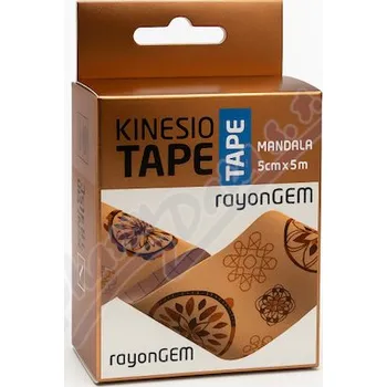 Zdravotnický materiál rayonGEM kinesiology tape 5cmx5m mandala