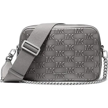 Michael Kors double zip crossbody kabelka logo MK šedá + doprava zdarma