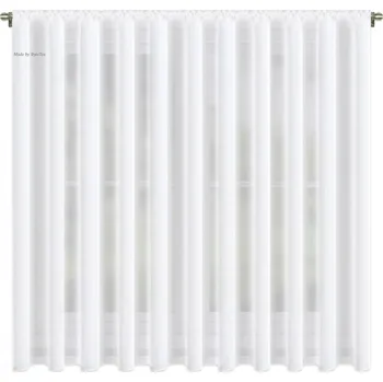 BytoTex Voálová záclona s řasící páskou Nani 400x180 cm