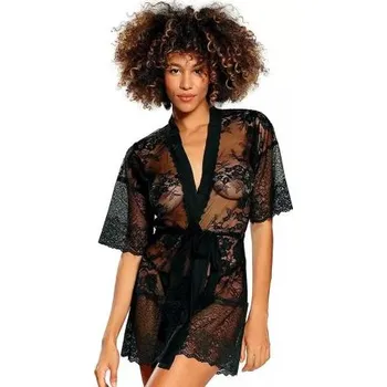 Dámský župan Dámský župan s kalhotkami Anastazja DKAREN černá XL