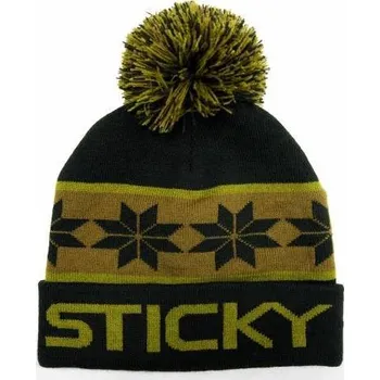 Čepice Sticky Baits Zimní čepice Olive Bobble Beanie